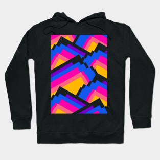 Vibrant pattern peaks Hoodie